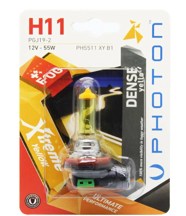 L-PH5511 XY B1 - PHOTON H11 12V 55W SARI IŞIK [TEKLİ] Led - Oto Yedek Parça Görseli